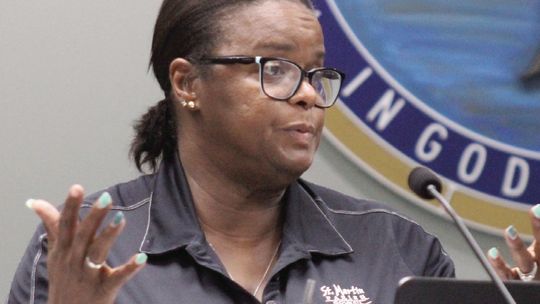 JeanBatiste, Delcambre exchange words over parish government central office expansion project