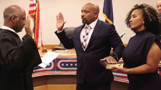 MAYOR SWORN IN