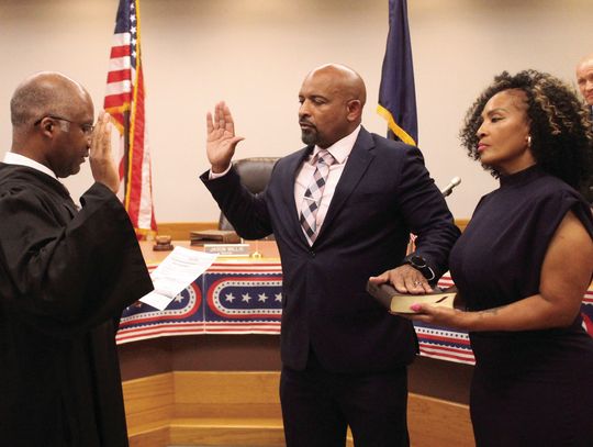 MAYOR SWORN IN