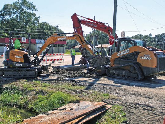 Sewer line extension