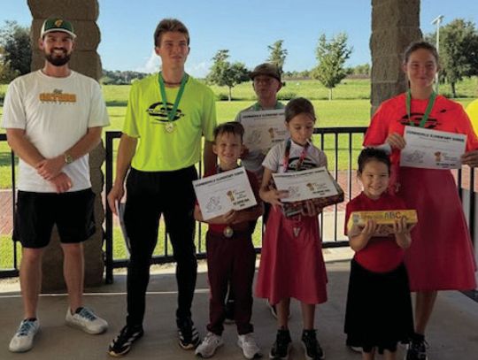 Students from Stephensville Elementary School participated in a 5K Fun Run fund raiser through the neighboring subdivision on Sept