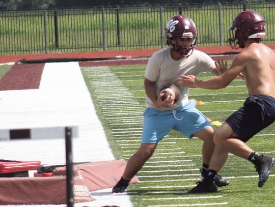 Young BBHS football team working hard over summer