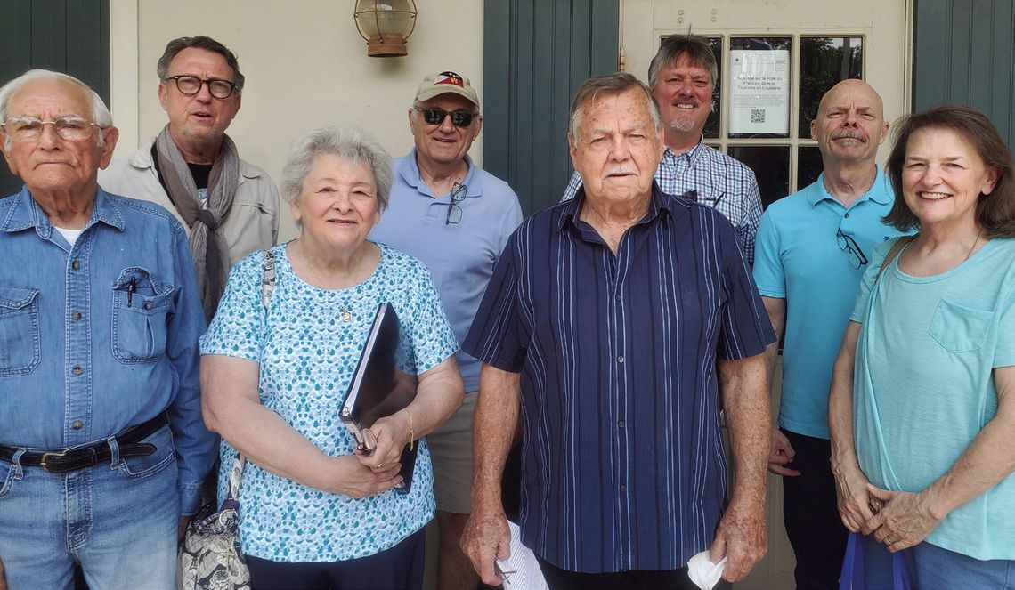 At the June 4 meeting of the St. Martinville French Table At the June 4 meeting of the St. Martinville French Table