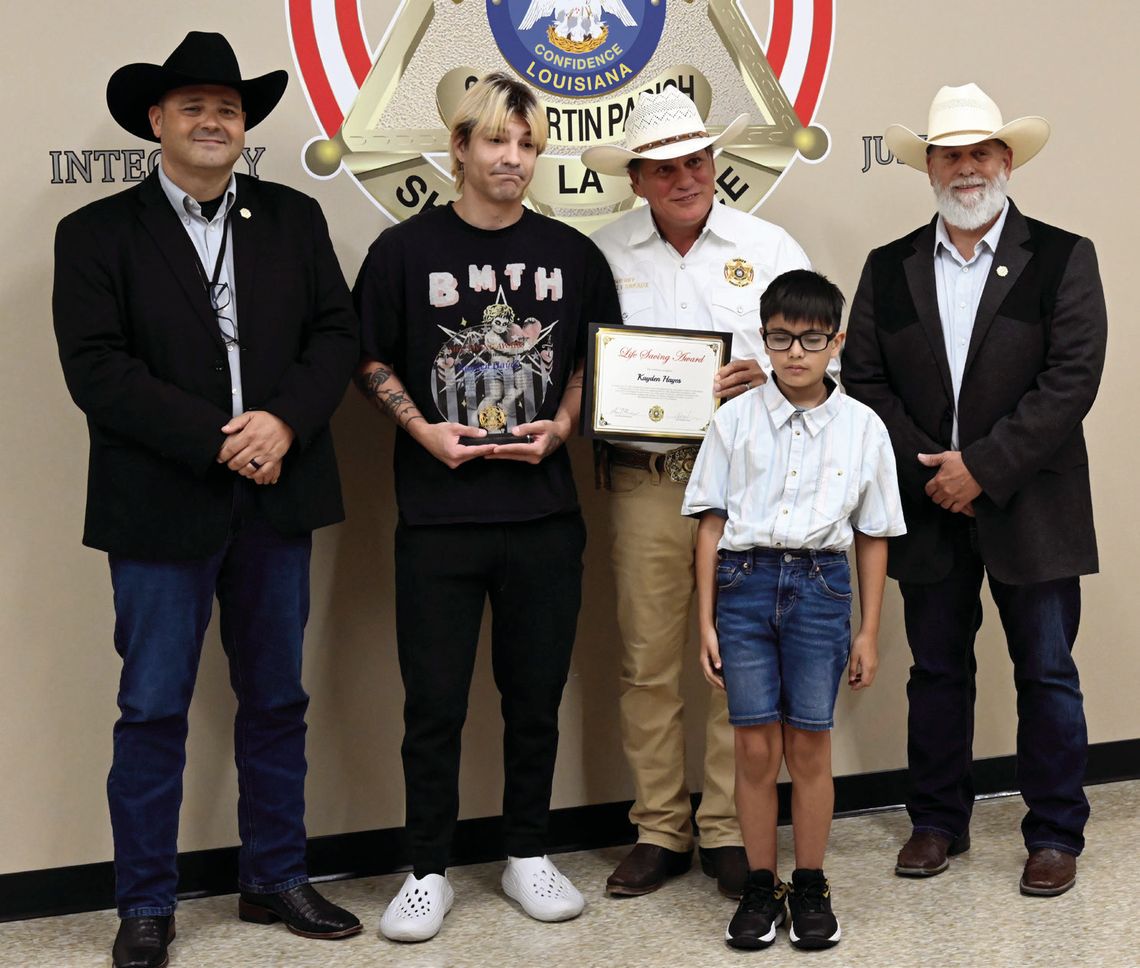 Breaux Bridge man honored by St. Martin sheriff for saving life of 9-year-old boy Breaux Bridge man honored by St. Martin sheriff for saving life of 9-year-old boy