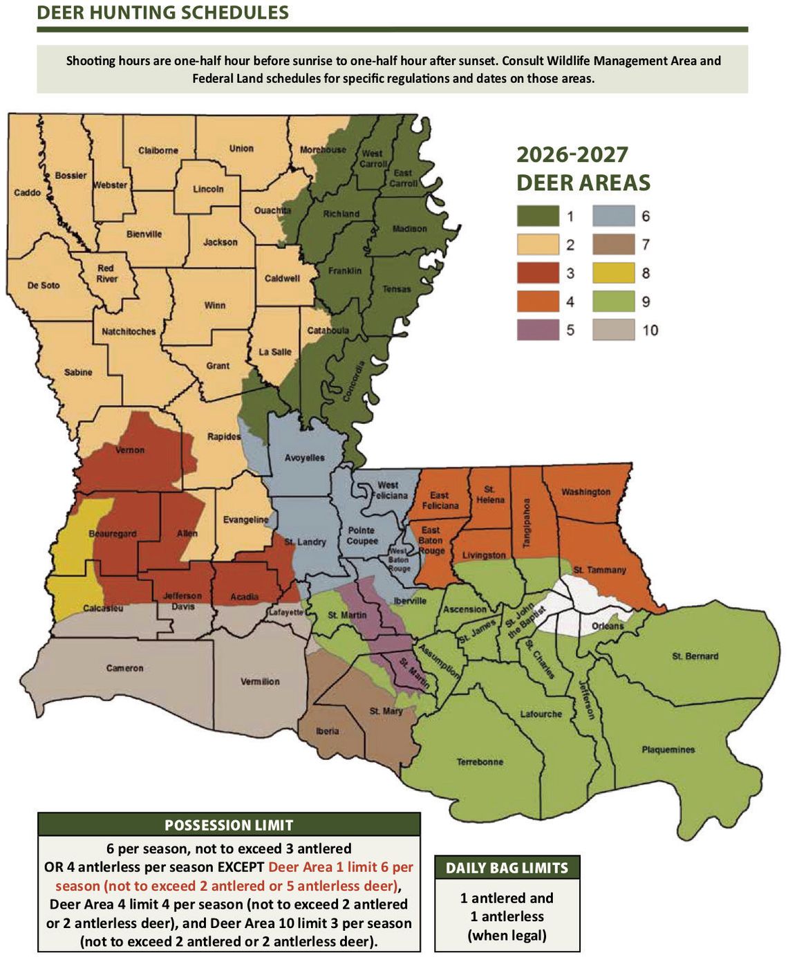 Deer season underway in state; hunters reminded of new Deer Area 1 limits