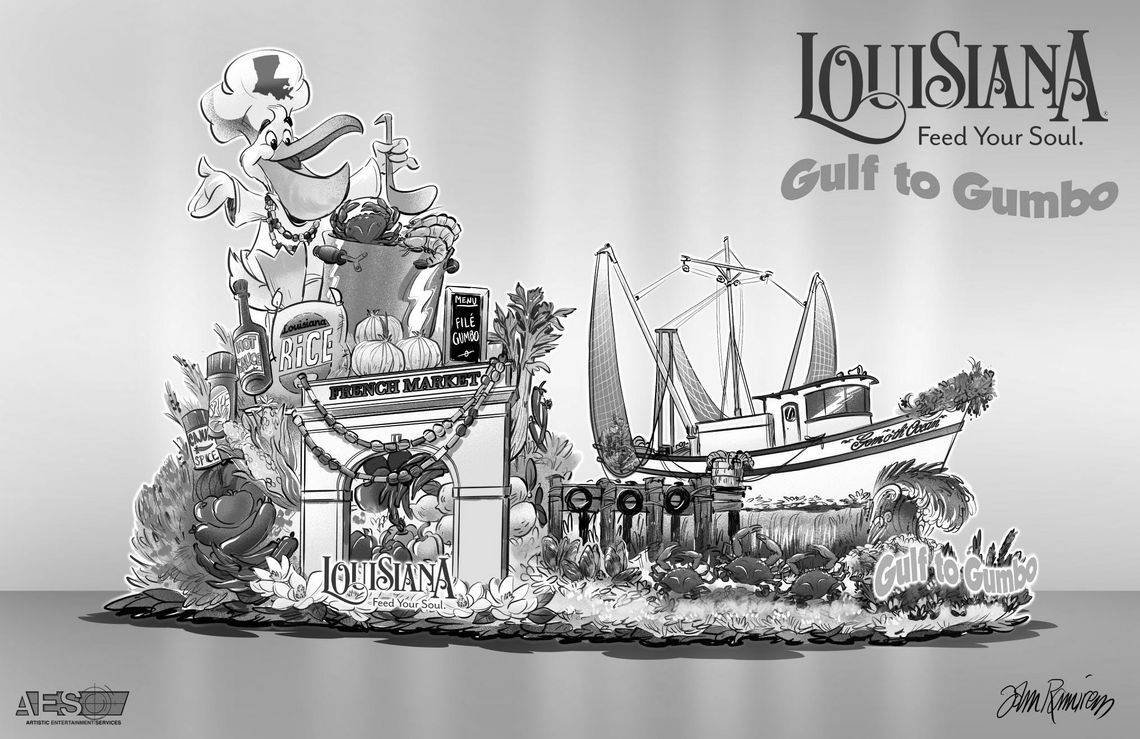 “Gulf of Gumbo” float to be featured in Rose Parade