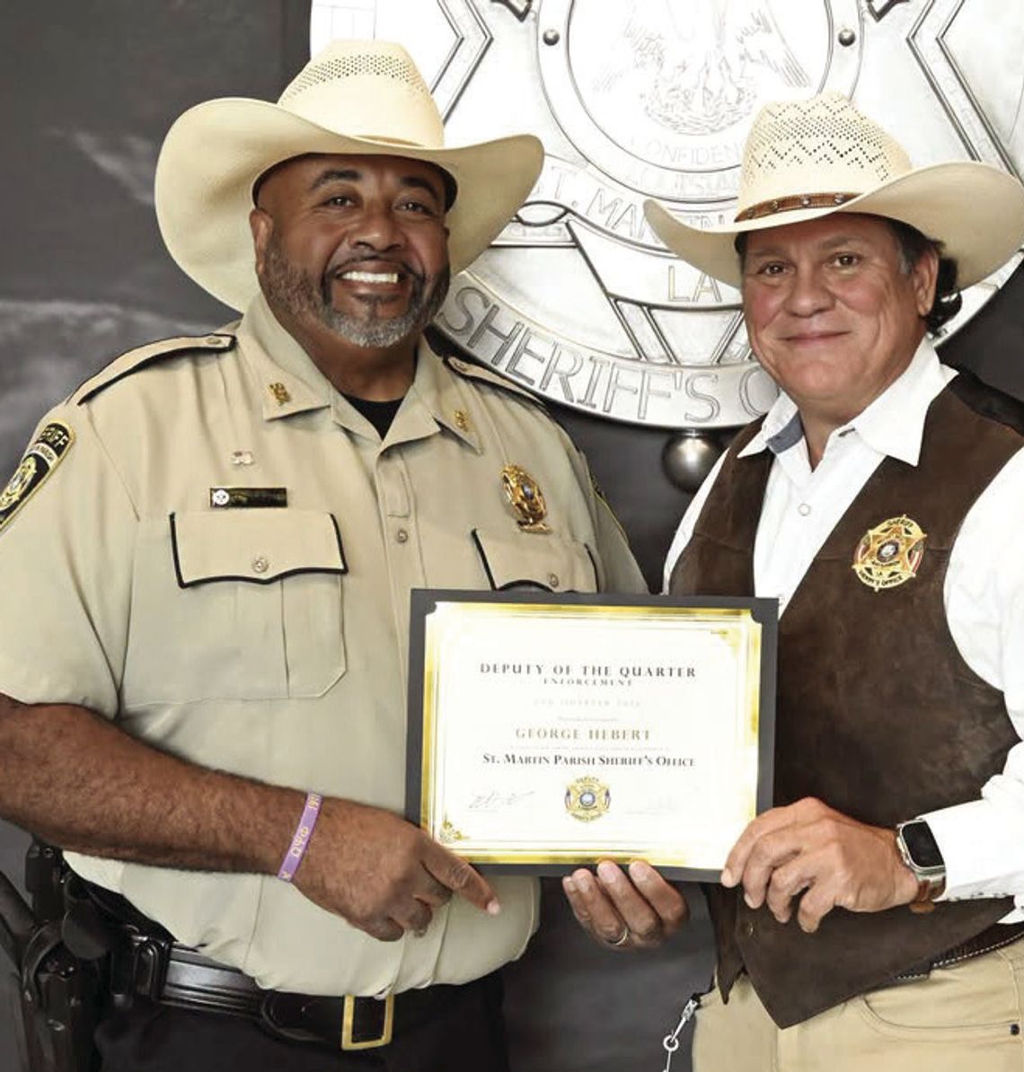 Hebert, Lanerie named SM Deputies of the Quarter Hebert, Lanerie named SM Deputies of the Quarter