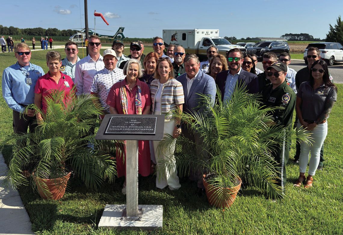 St. Martin Hospital helipad dedicated to Richard Zuschlag