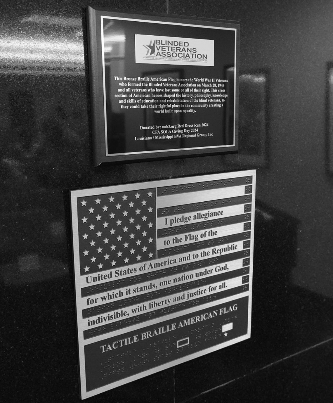 State Library introduces braille flag displays